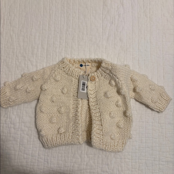 NWT The Blueberry Hill Popcorn Cardigan, Cream - Picture 3 of 4